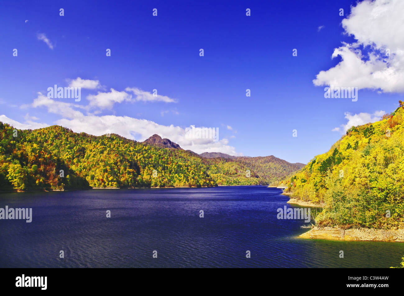 Lake in Autumn Stock Photo