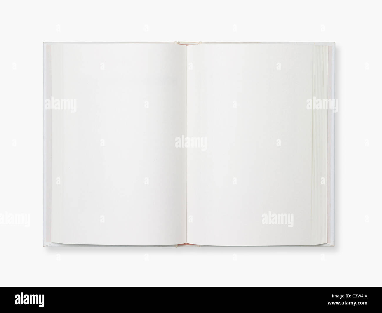 Blank open book Stock Photo