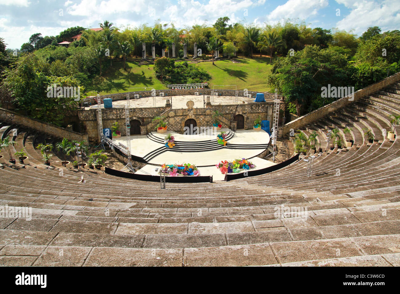 Amphitheatre in Altos de Chavon, Casa de Campo Stock Photo