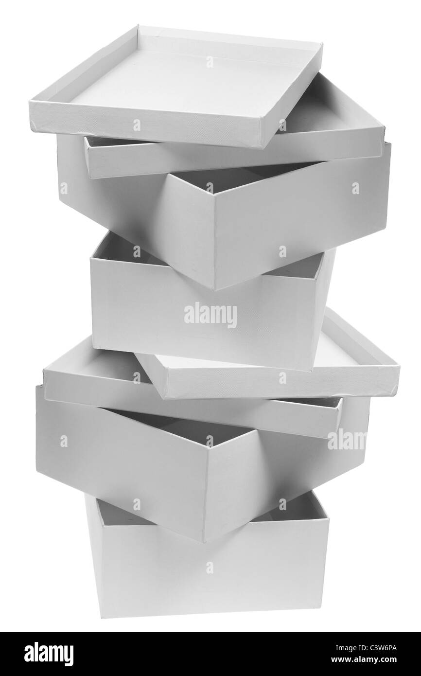 Stack of Cardboard Boxes Stock Photo