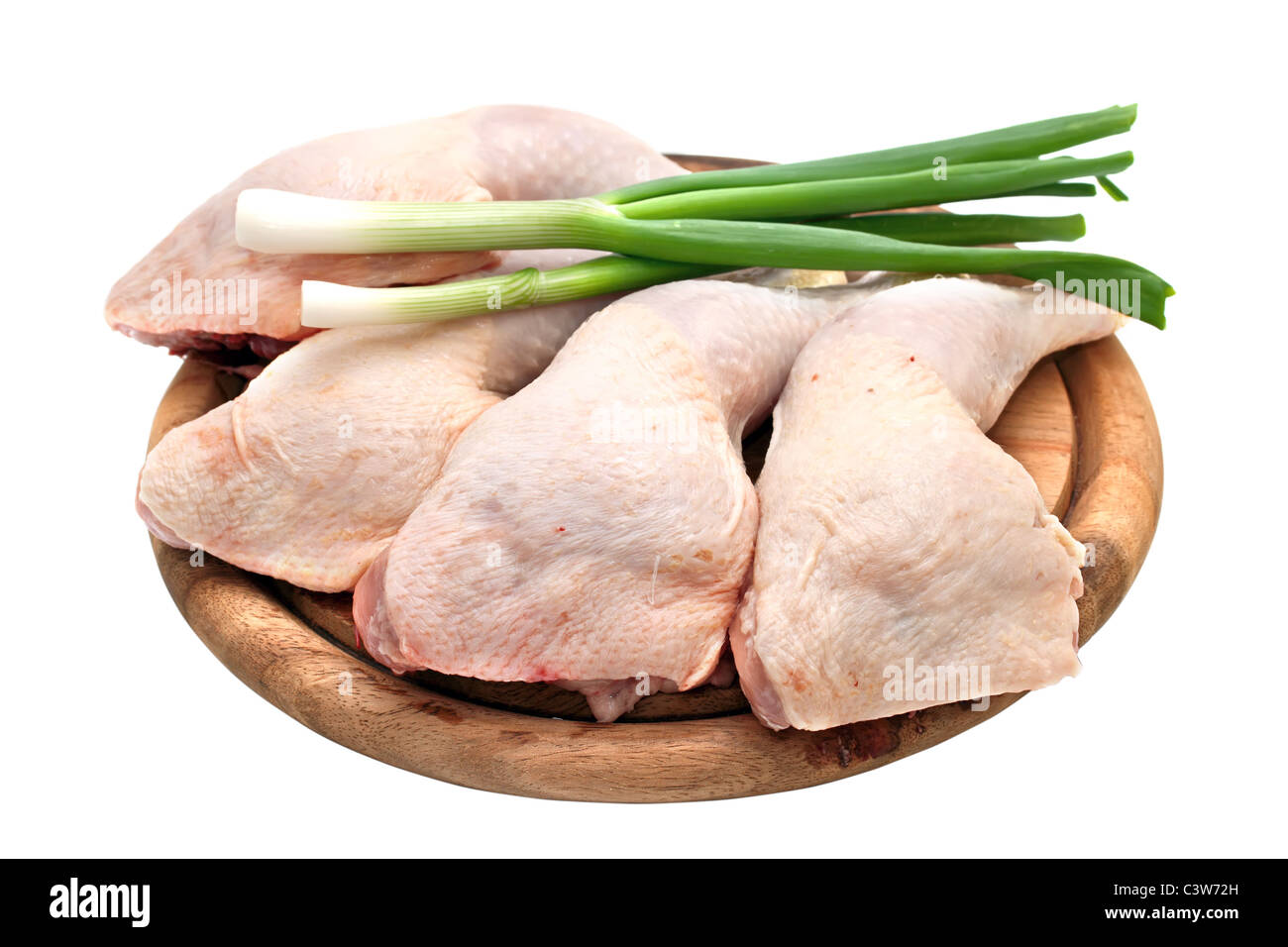 Chicken leg quarters Stock Photo Alamy