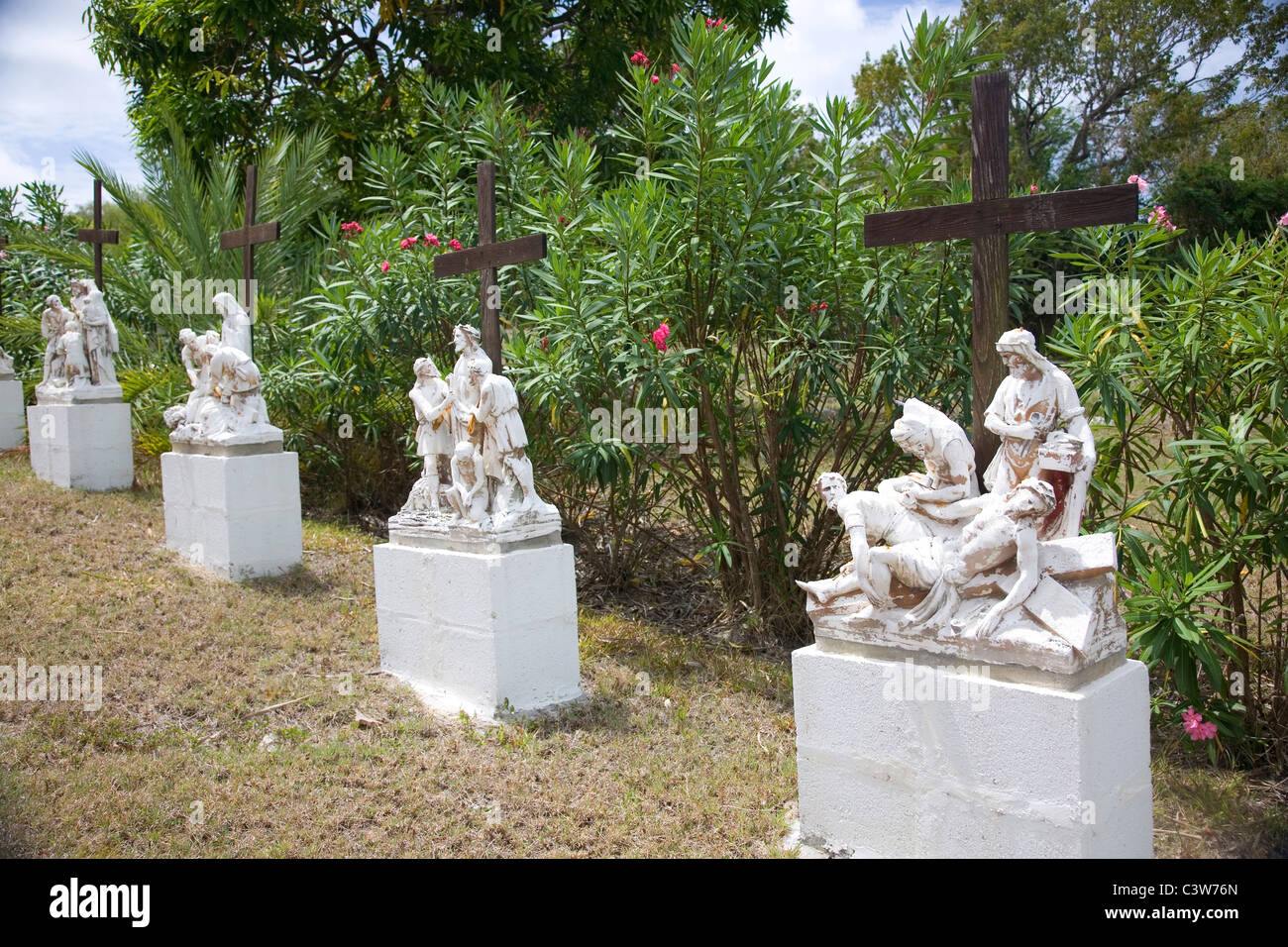 Helping Statue 'Our Lady Of Perpetual Help' Statues on Grounds Stock Photo - Alamy