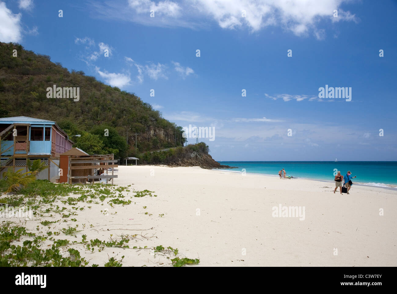 Darkwood Beach in Antigua Stock Photo