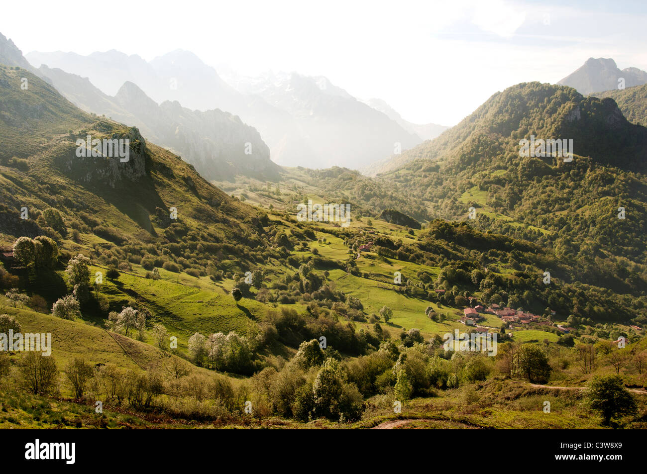 The Picos de Europa northern coast of Spain Cantabrian Mountains Stock Photo