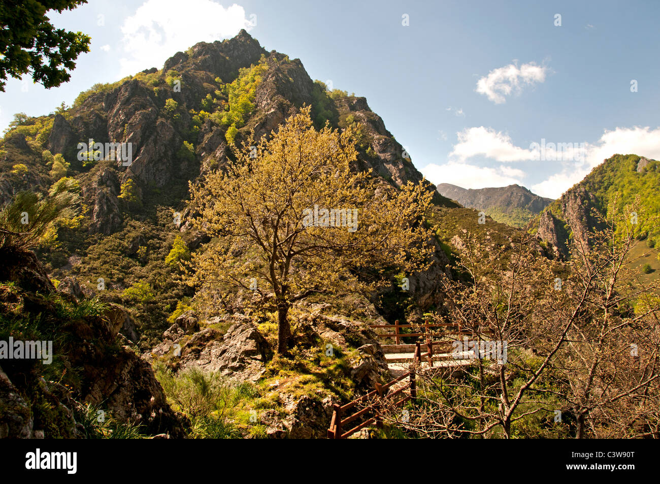 The Picos de Europa northern coast of Spain Cantabrian Mountains Stock Photo