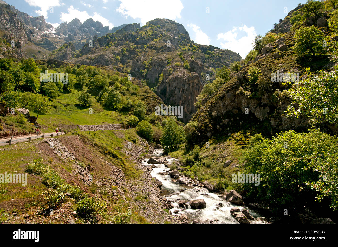 The Picos de Europa northern coast of Spain Cantabrian Mountains Stock Photo