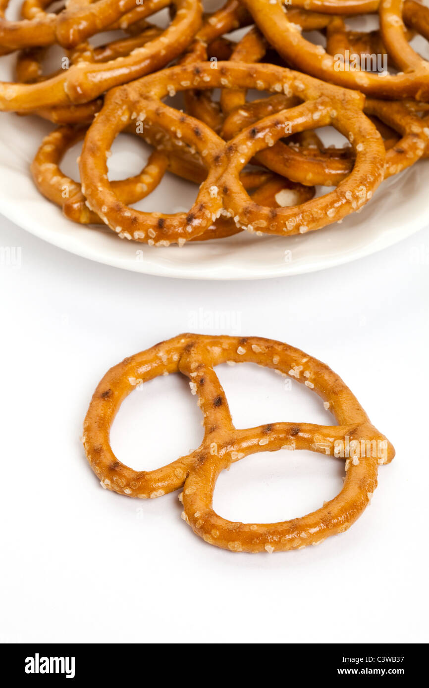 Pretzel close up shot Stock Photo Alamy