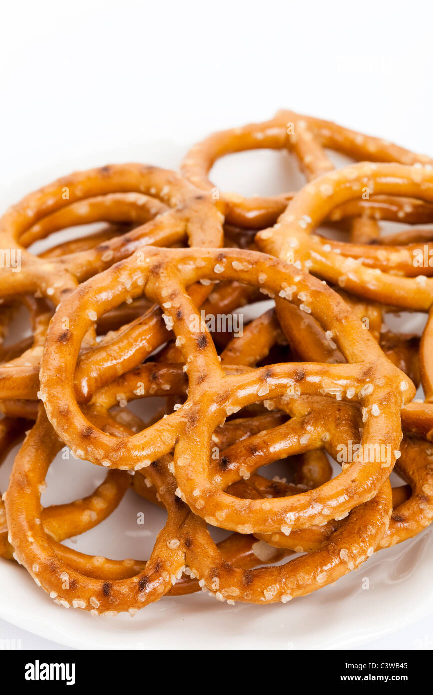 Pretzel close up shot Stock Photo Alamy