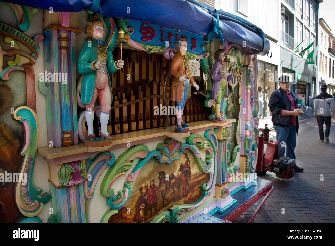Dutch street organ at Lissewege, Belgium Stock Photo