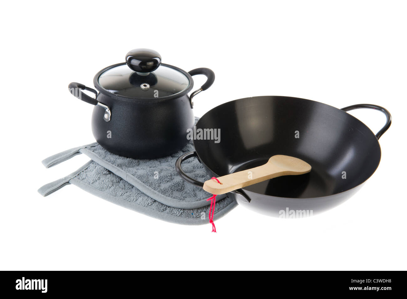 Cooking basics utensil in black and gray Stock Photo Alamy
