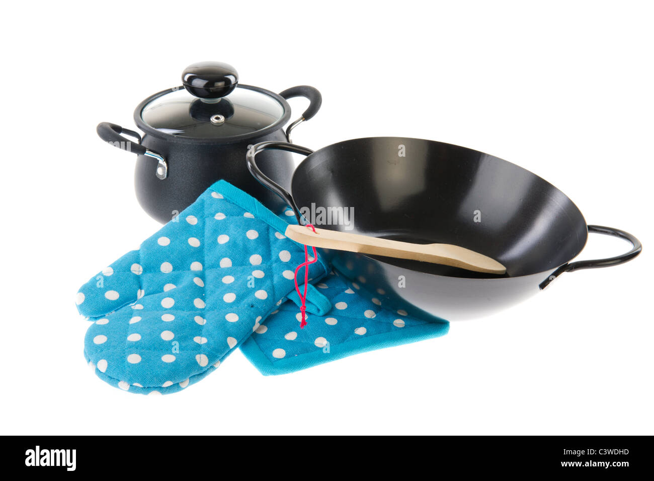 Cooking basics utensil in black and gray Stock Photo Alamy