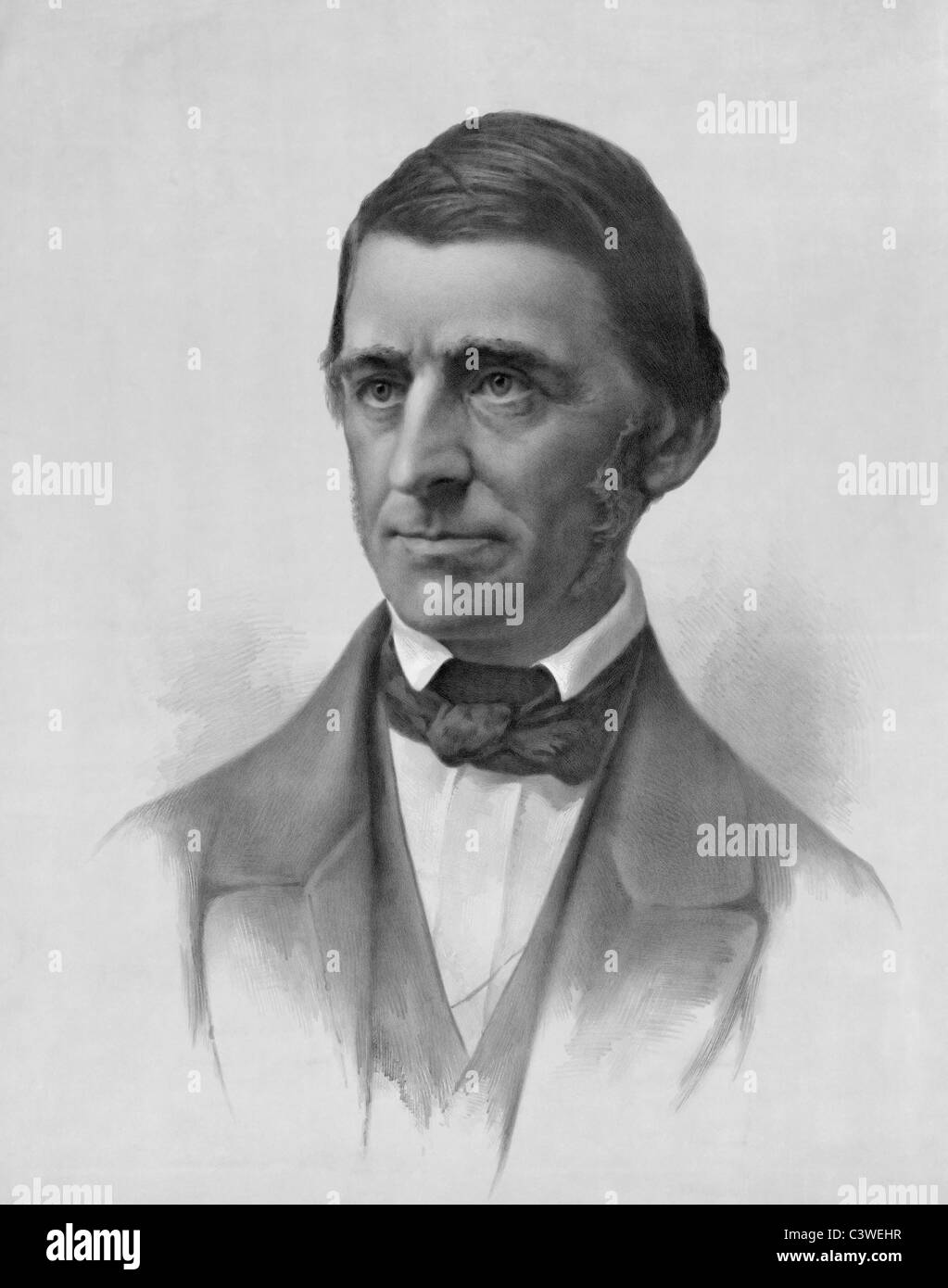 Ralph Waldo Emerson, American philosopher, essayist, and poet Stock Photo