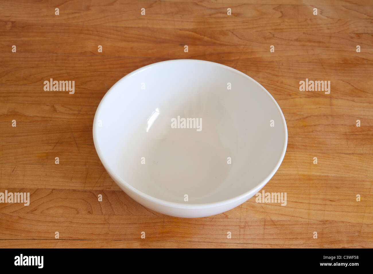 An empty white bowl Stock Photo Alamy