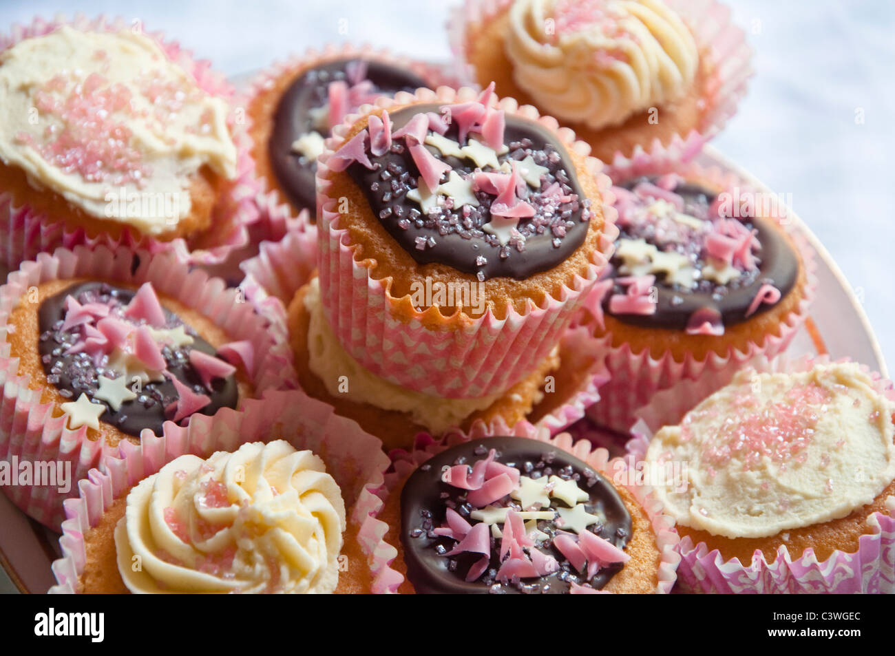 Homemade cupcakes / cup cakes. Stock Photo