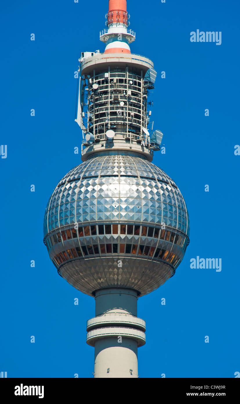 TV Tower at Alex, Alexanderplatz, Berlin, Germany Stock Photo