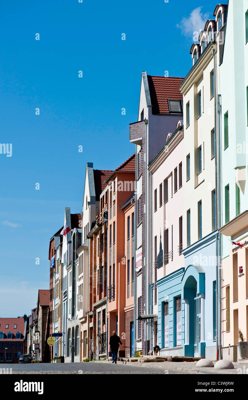 Restored town houses, Old Town, Szczecin, Poland Stock Photo Alamy