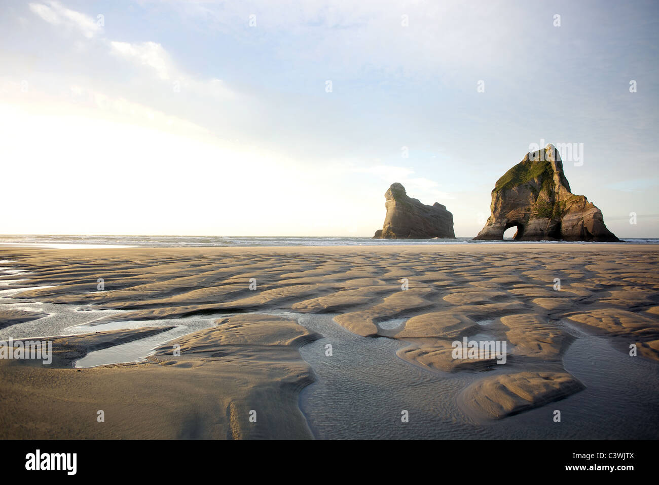 Wharariki Beach and Archway Islands, Golden Bay, South Island, New