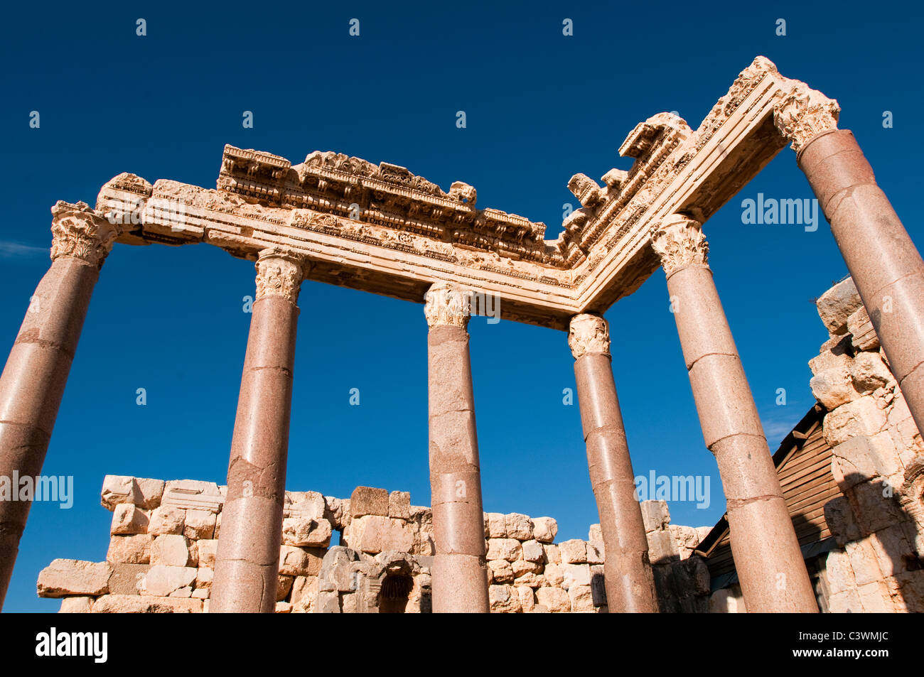 Baalbek ancient Roman city Beirut Lebanon. Stock Photo