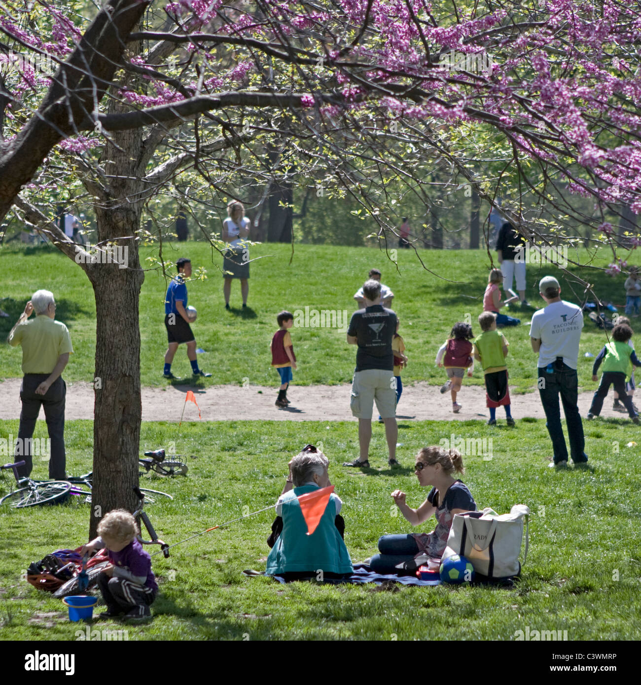 Many activities happen in Prospect Park in Brooklyn on a Sunday morning