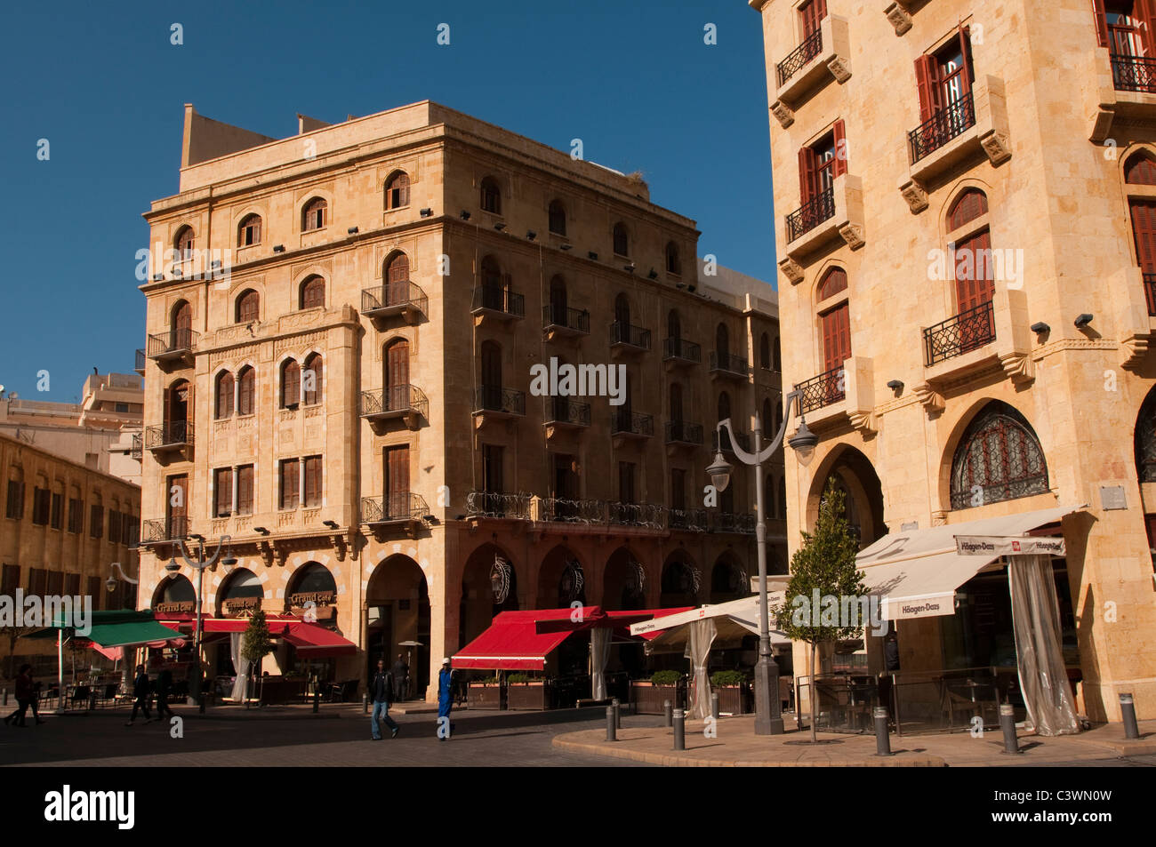 City Scene Place D Etoile Beirut Lebanon Stock Photo Alamy
