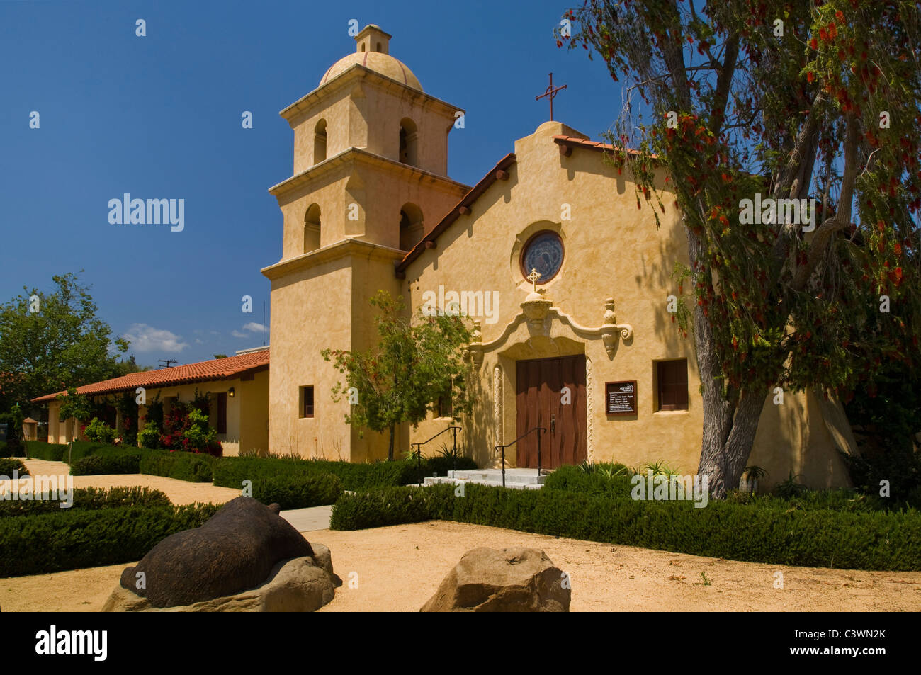Entrance to the Ojai Valley Museum, Ojai, California Stock Photo Alamy