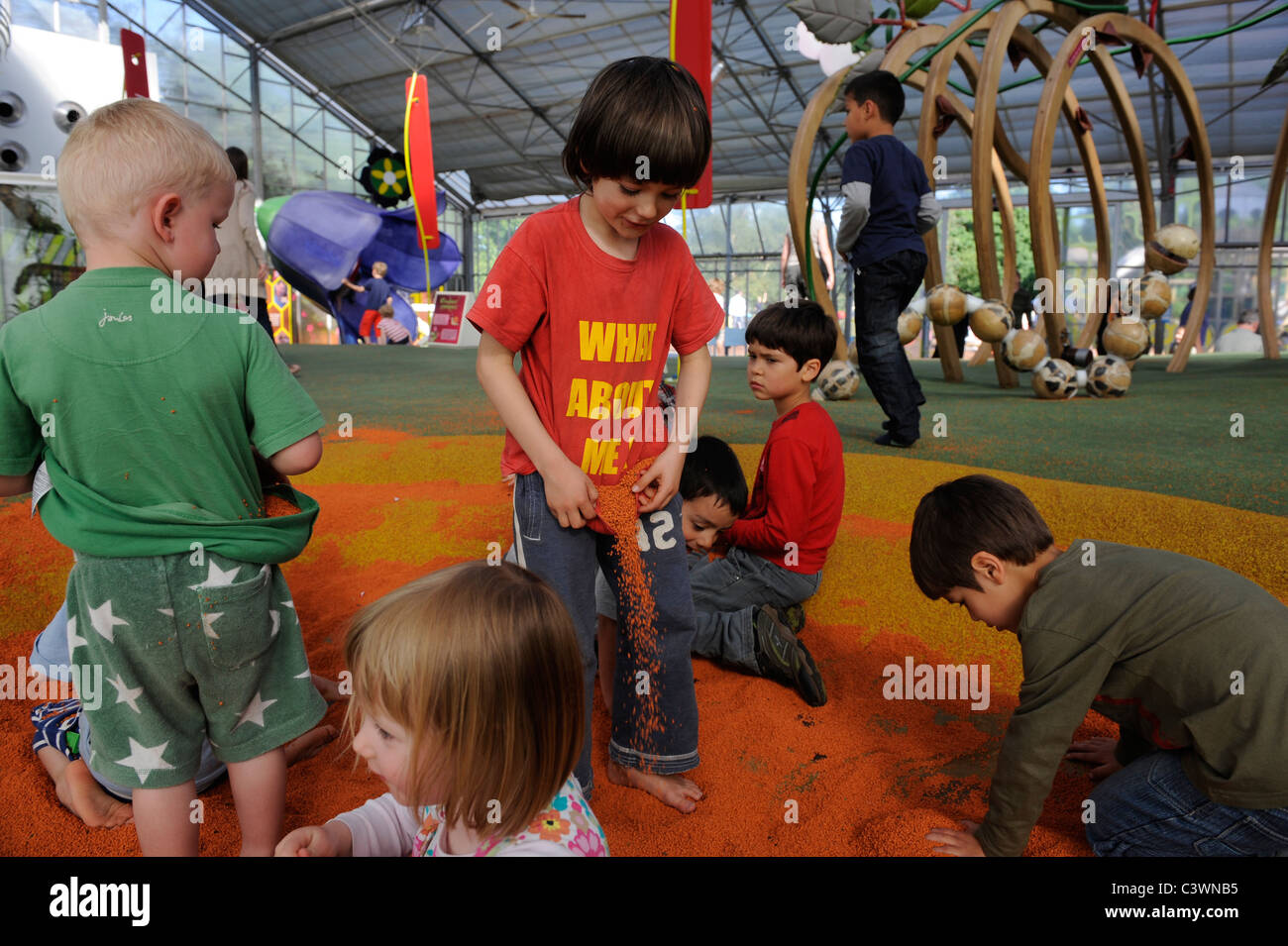 pollen pool in the climbers and creepers interactive play zone at Kew