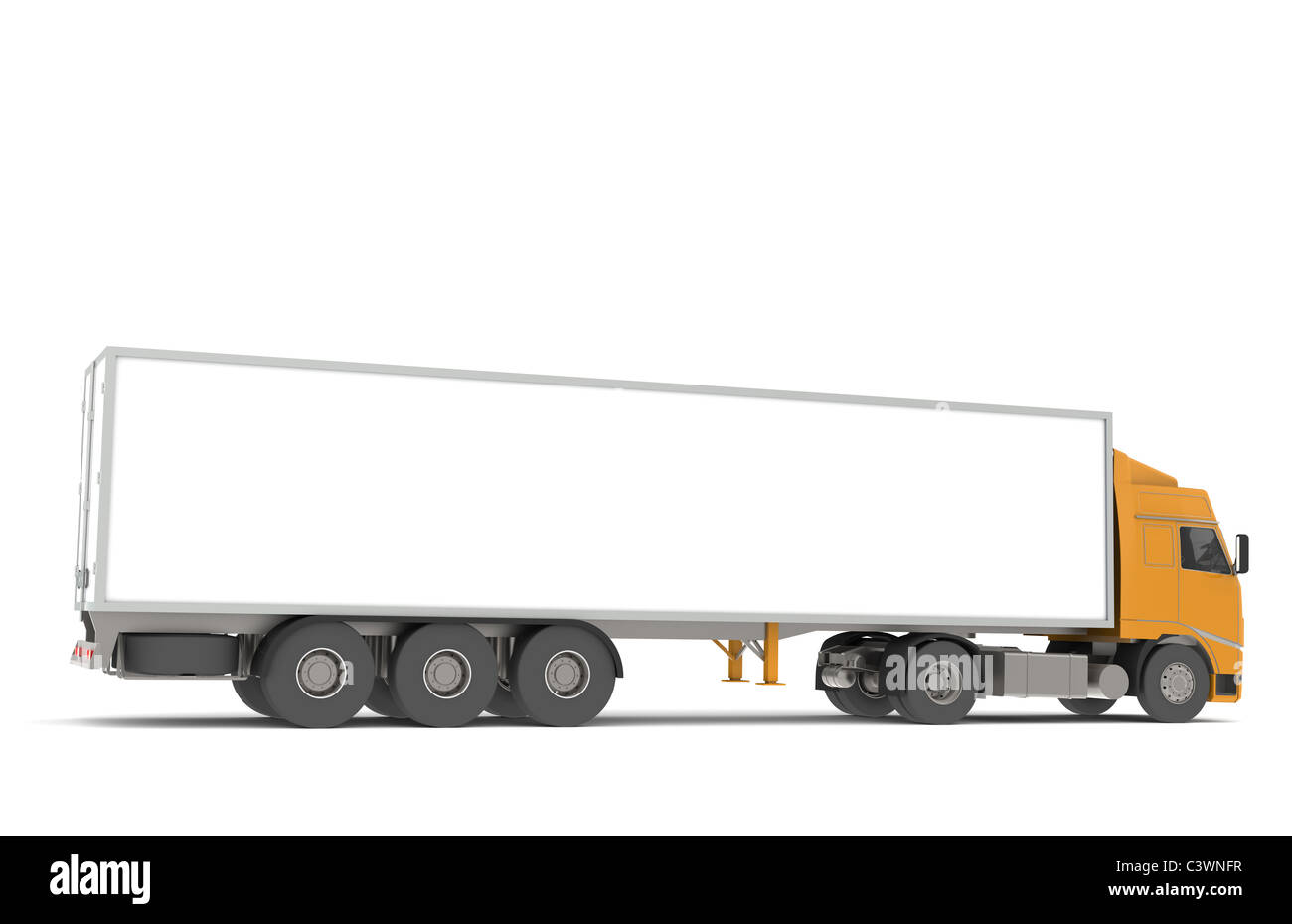 Transportation. Tractor Trailer SemiTruck. Part of warehouse series