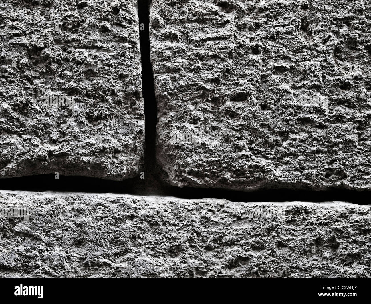 Texture and detail of an old limestone wall Stock Photo Alamy