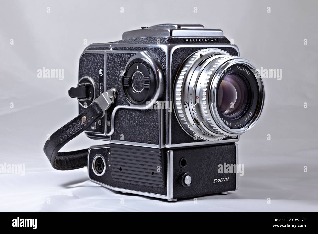 Film Camera. Hasselblad 500 ELM power driven classic professional