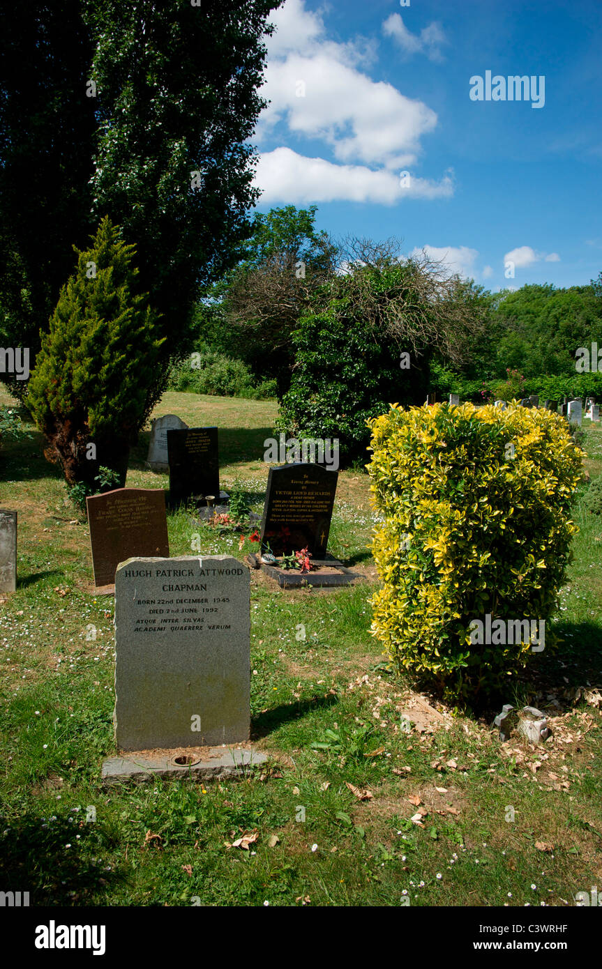 Burials in Nunhead cemetery, south London, England UK Stock Photo