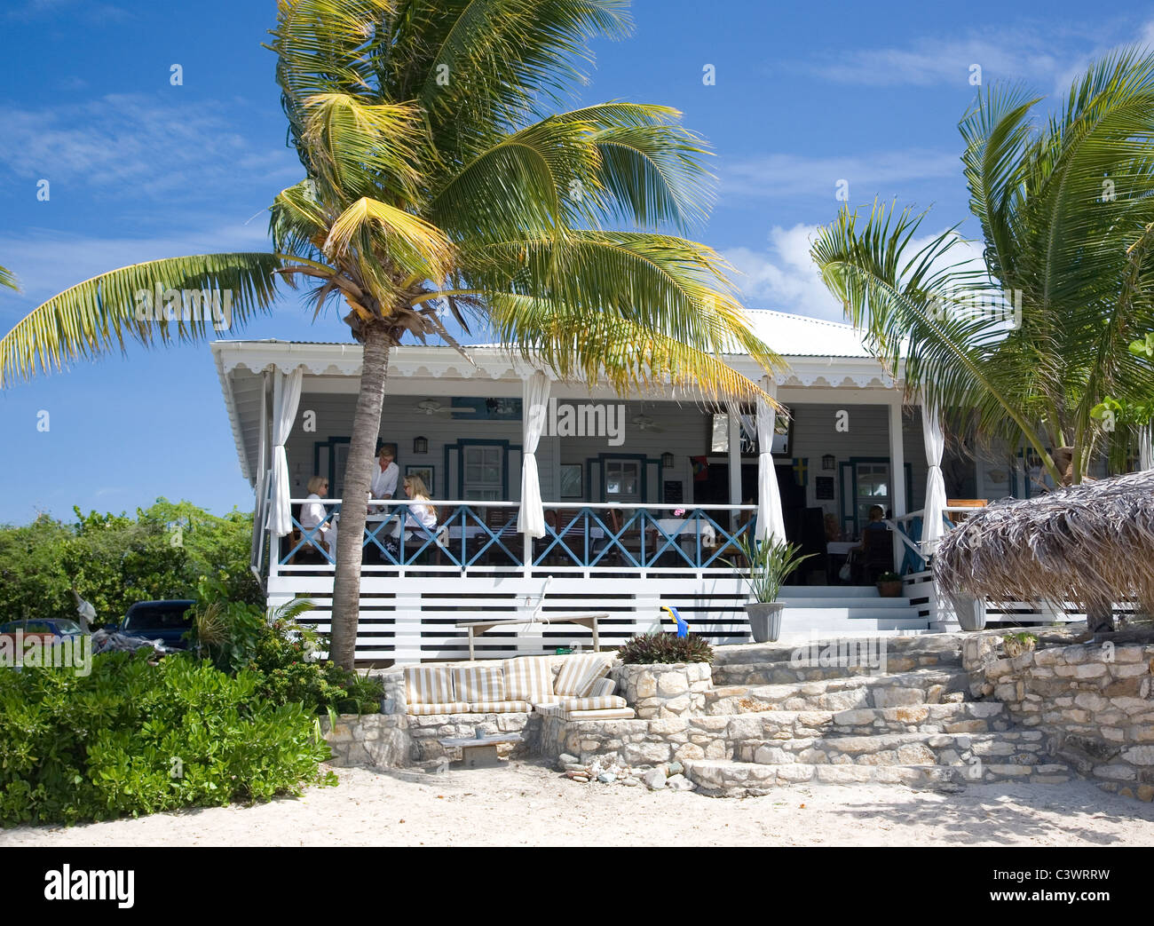 Cecilias Restaurant in Antigua Stock Photo