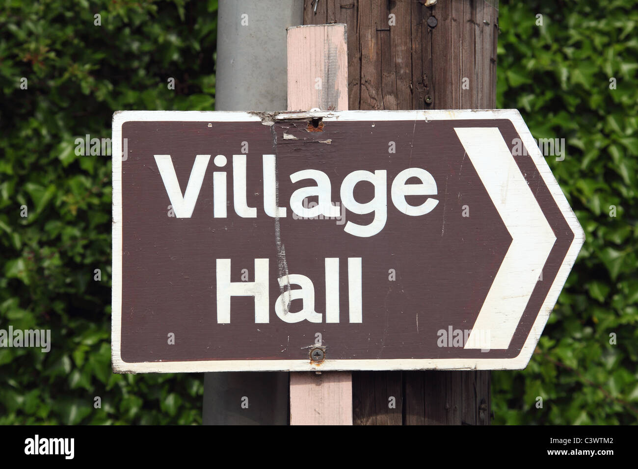 A village hall in the U.K. Stock Photo