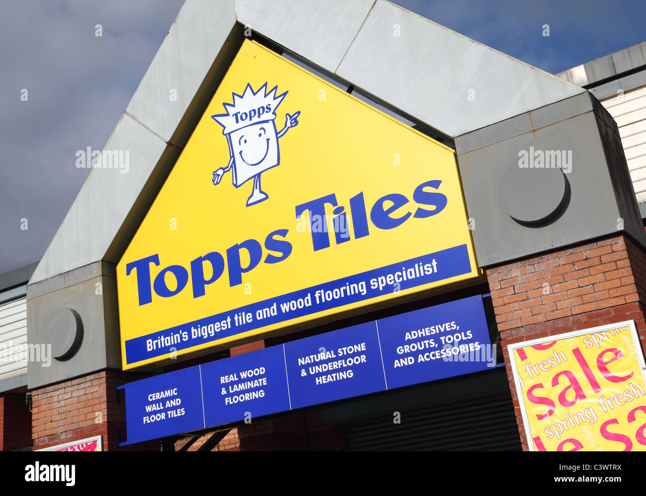 A Topps Tiles store in a U.K. city Stock Photo Alamy