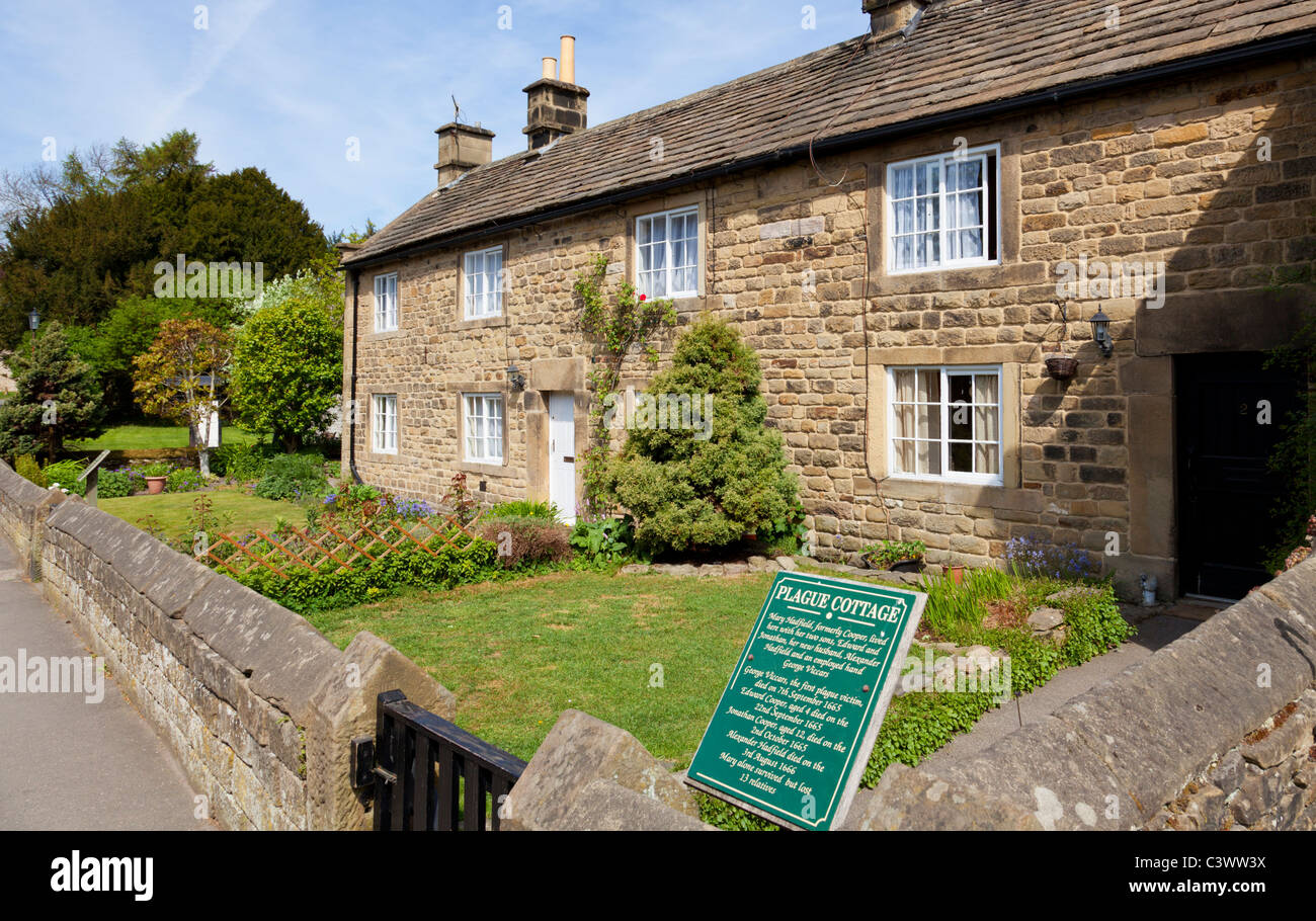 Eyam Village Plague Cottages Eyam Derbyshire Peak District