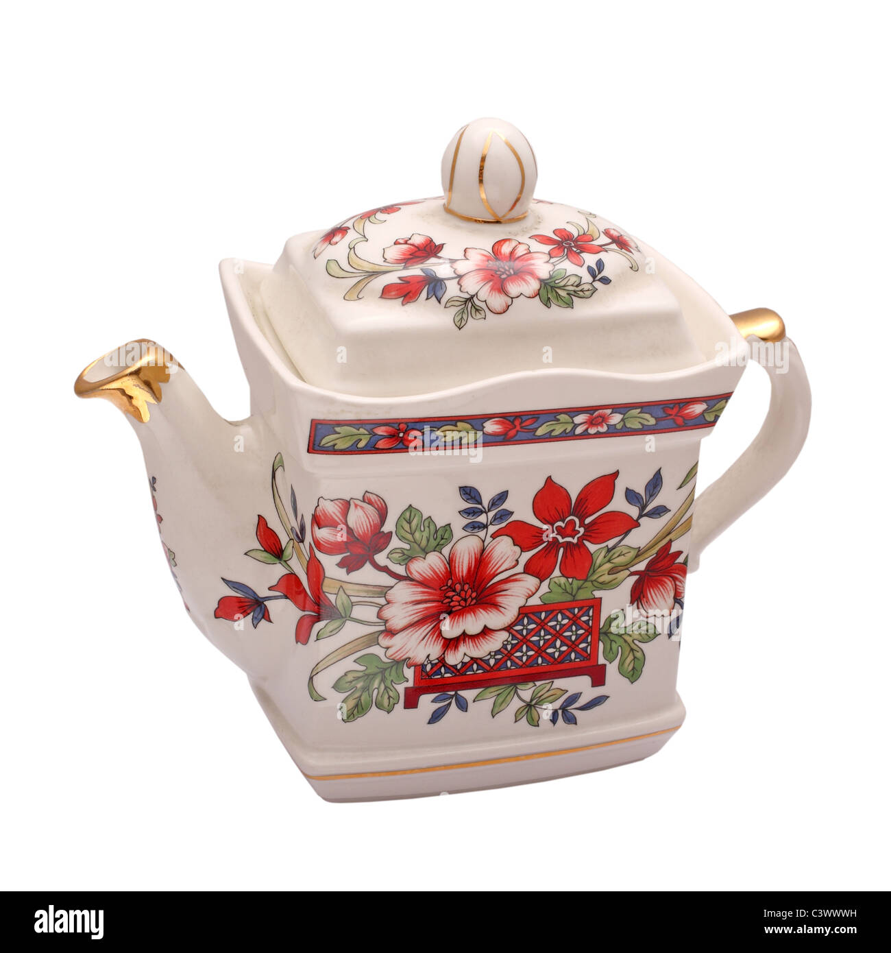 antique porcelain teapot Stock Photo Alamy