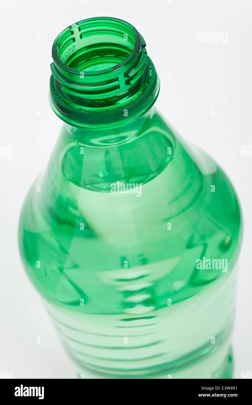 Green Water Bottle with white background Stock Photo - Alamy