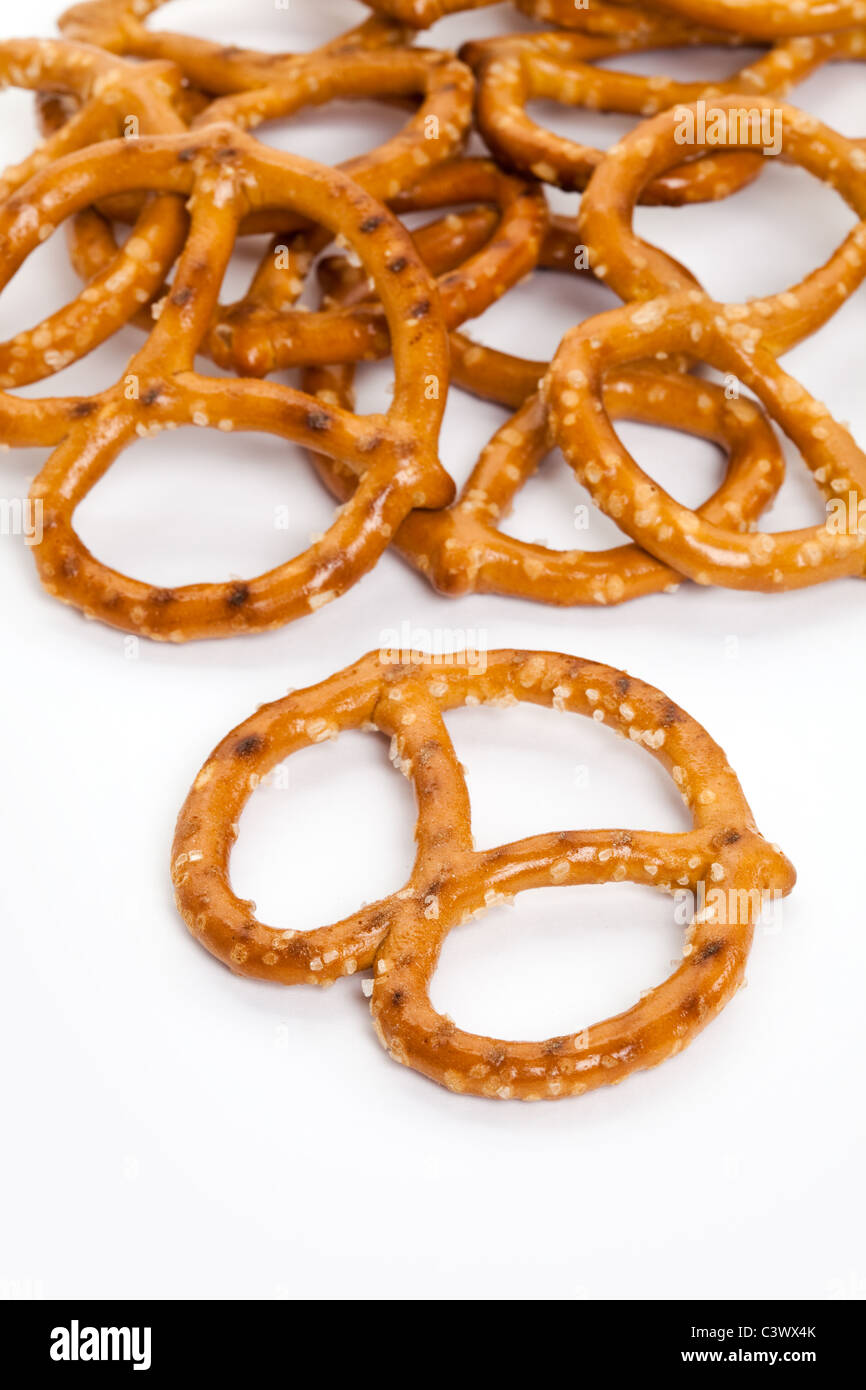 Pretzel close up shot Stock Photo Alamy