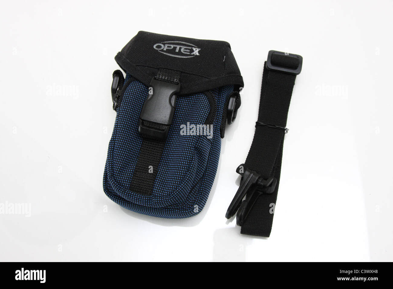 camera bag blue black Stock Photo