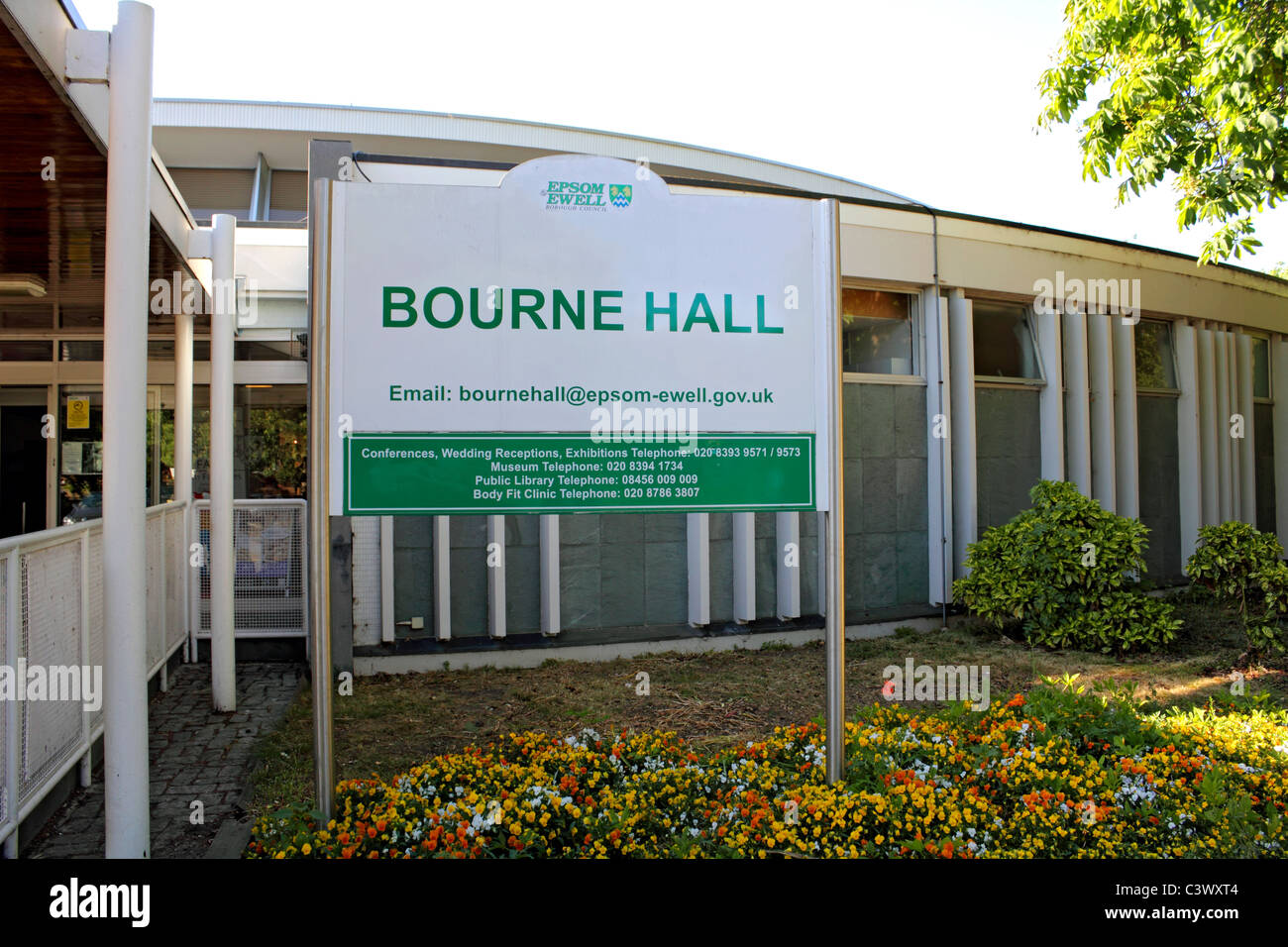 Bourne Hall, Ewell, Epsom, Surrey, England UK Stock Photo Alamy