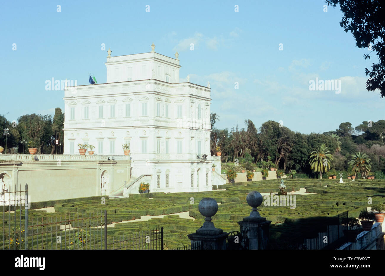 Casino Algardi and Giardino segreto, Villa Doria Pamphilj, Rome, Italy Stock Photo