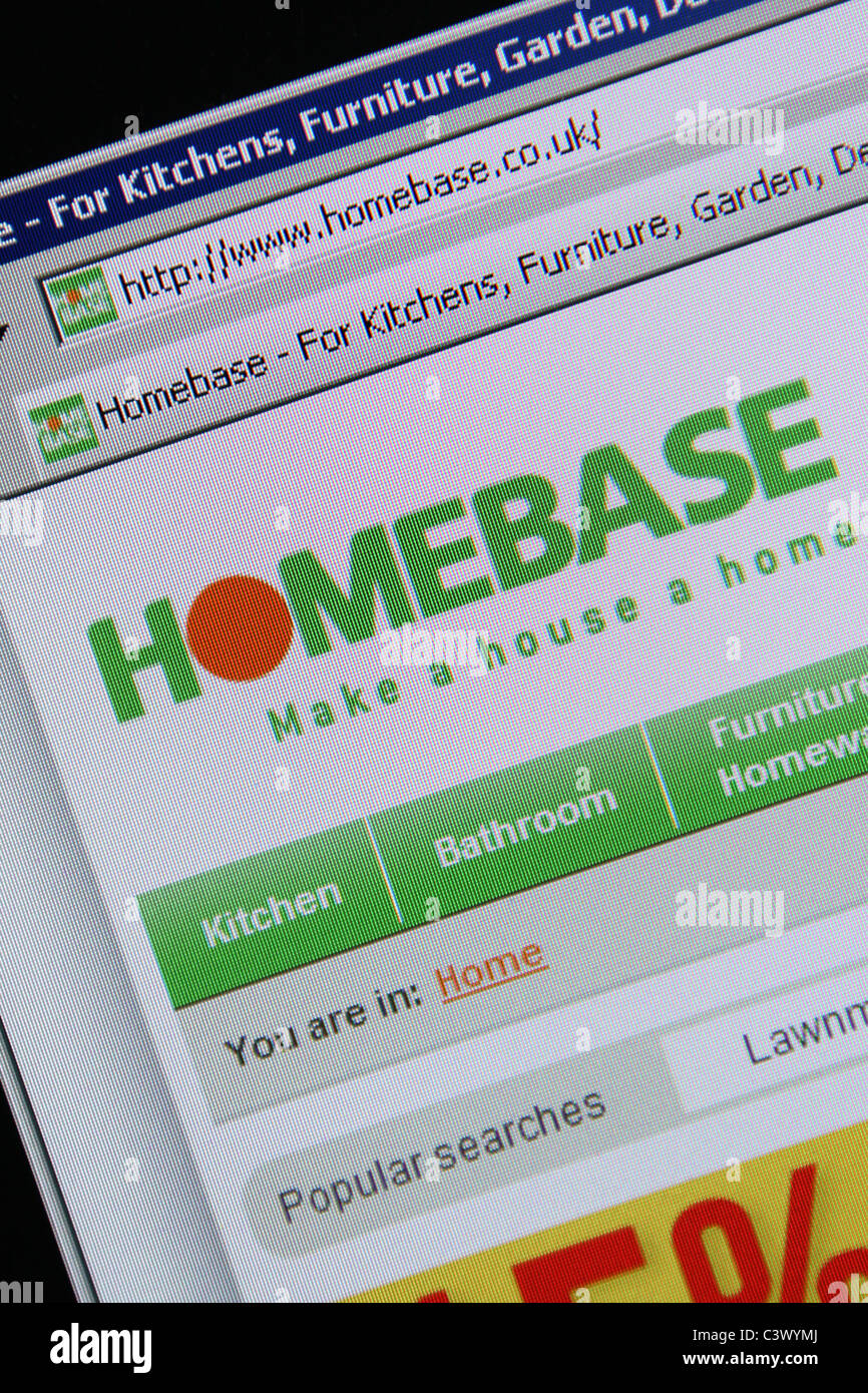 homebase website Stock Photo