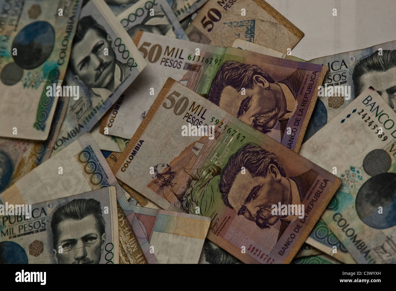 Colombian pesos Stock Photo
