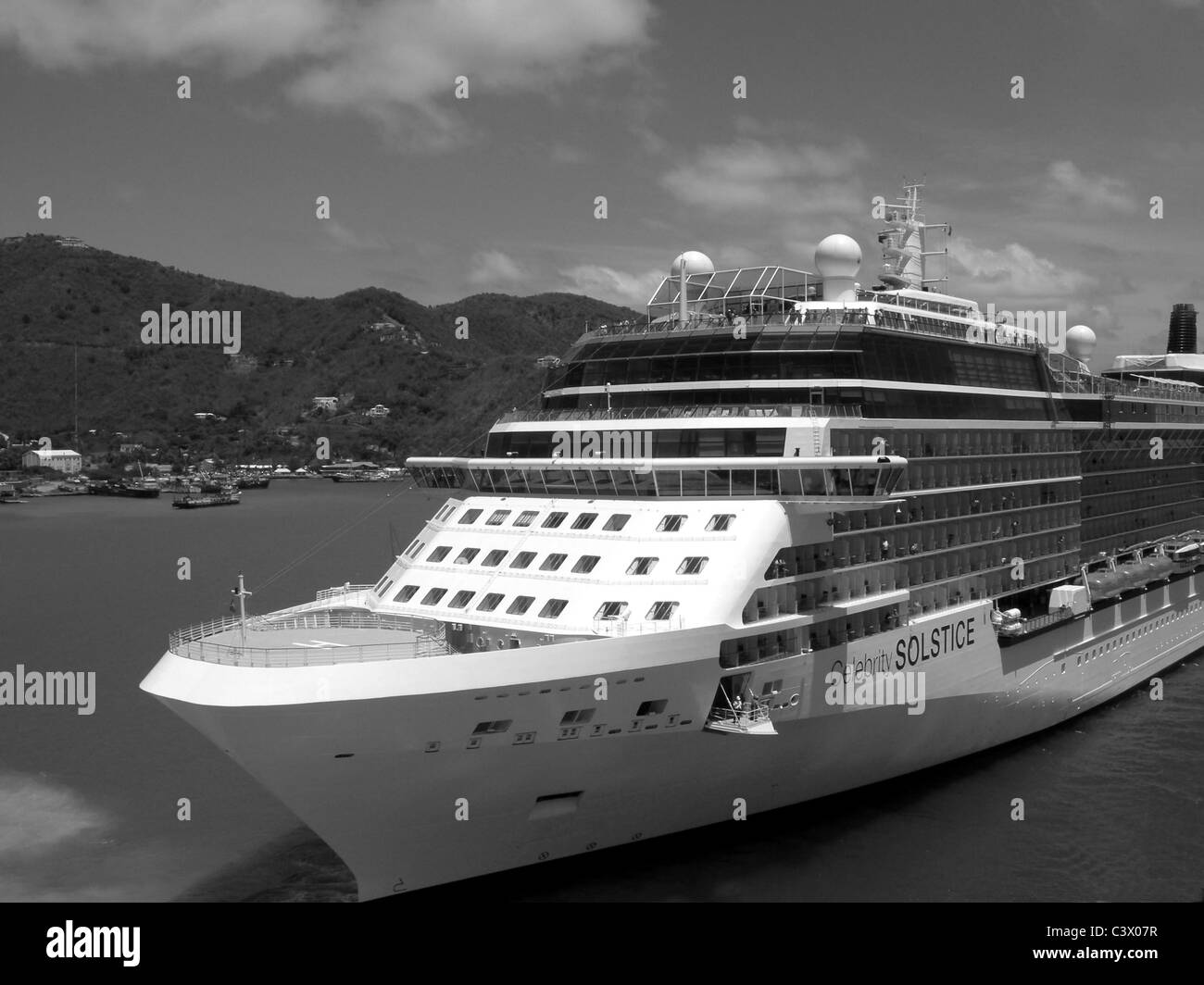 Celebrity Solstice in Tortola the West Indies Stock Photo Alamy