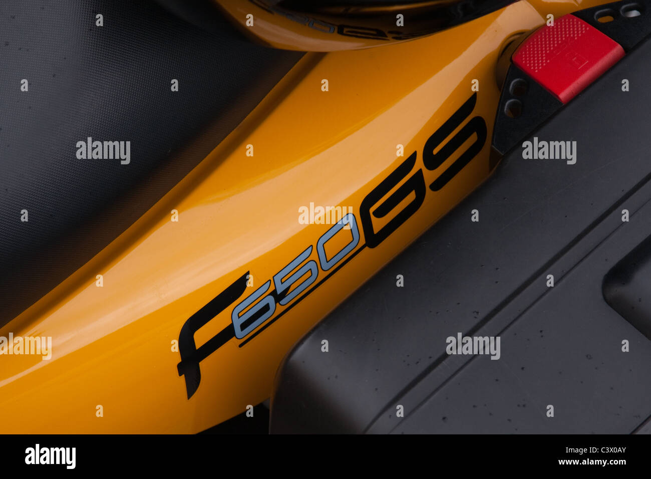 Detail of BMW F650GS motorcycle Stock Photo - Alamy