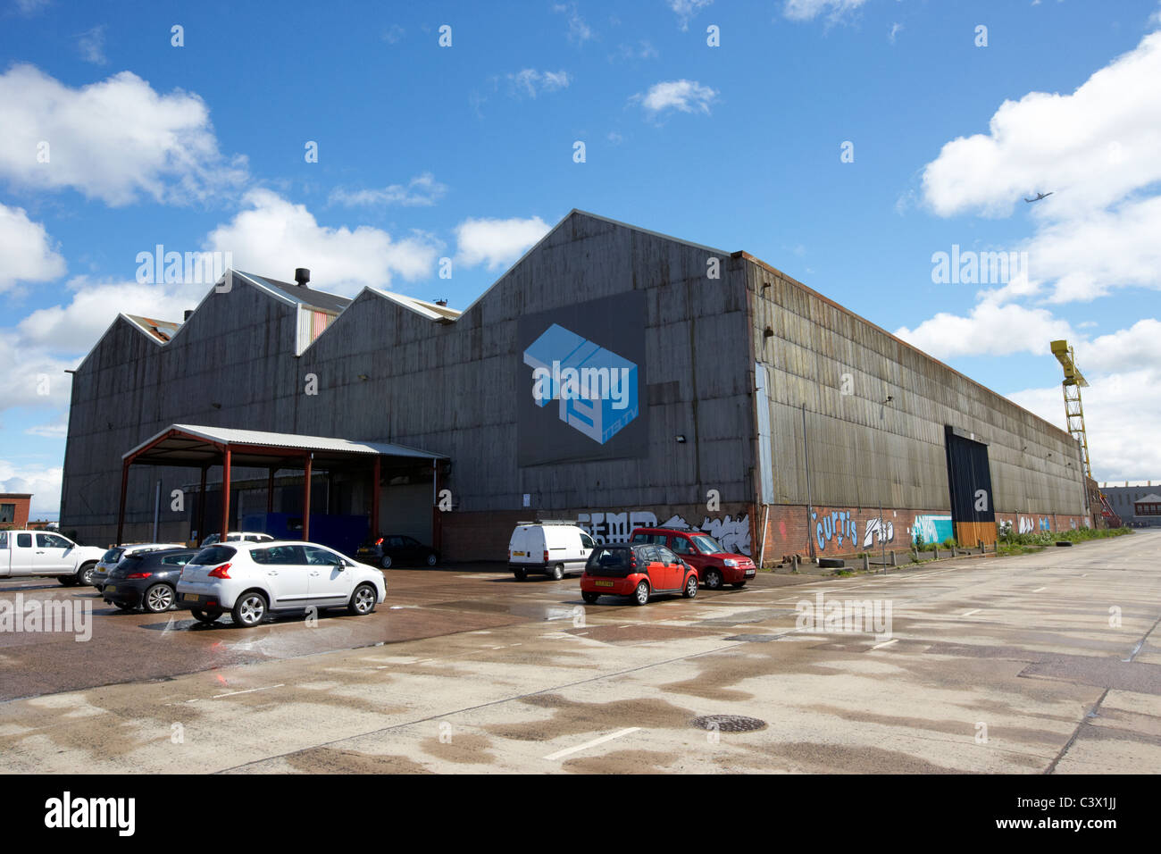 old harland and wolff warehouses turned over for t13 urban sports park