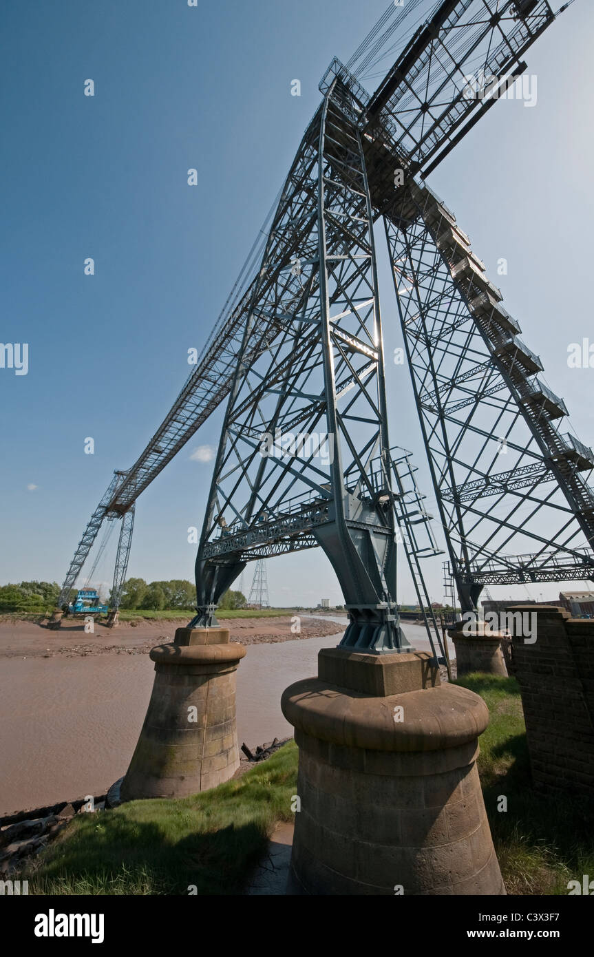 Transporter Bridge Newport South Wales over the River Usk Stock Photo