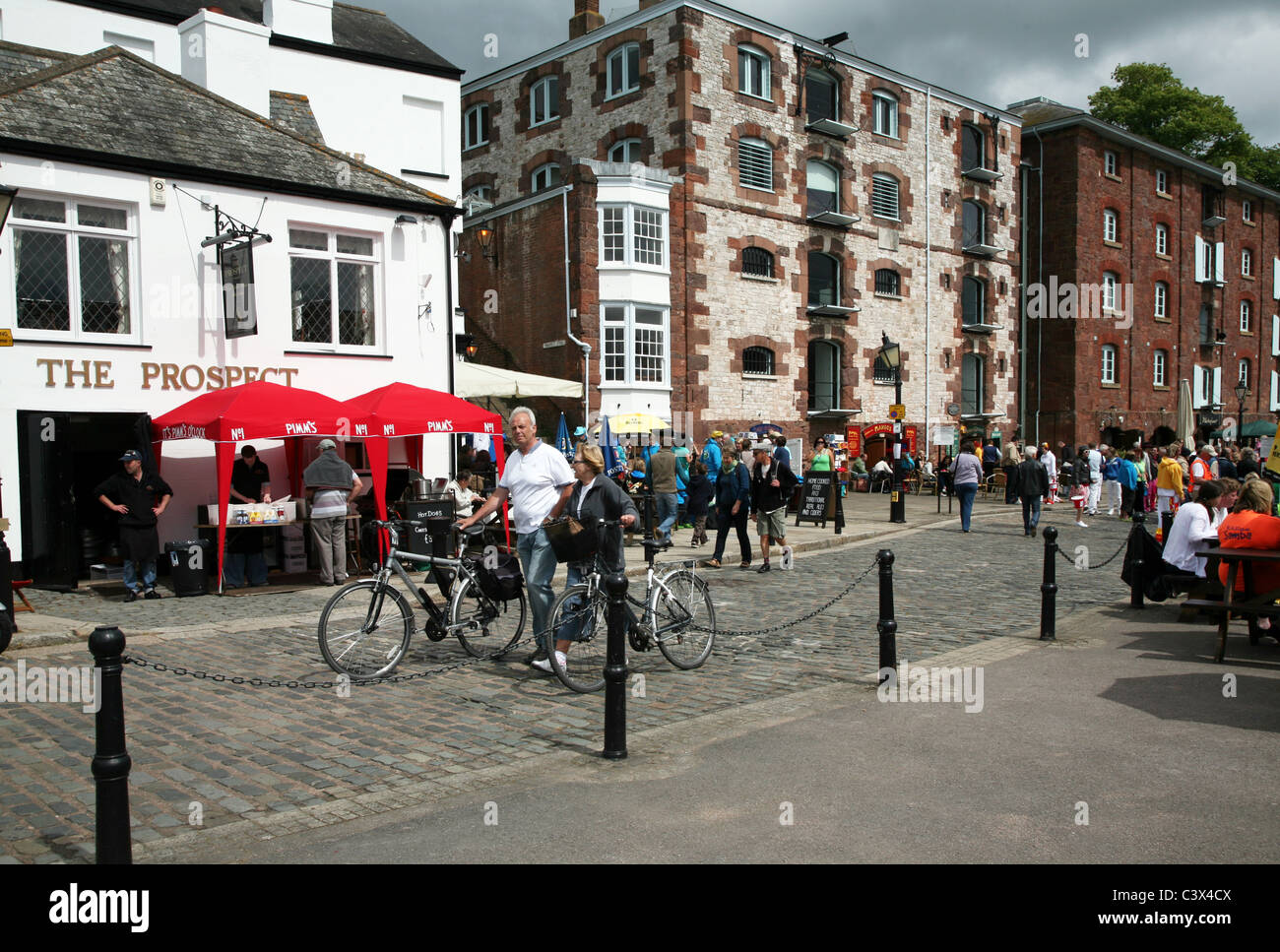 Exeter's Historic Quayside now a popular tourist attraction with a good