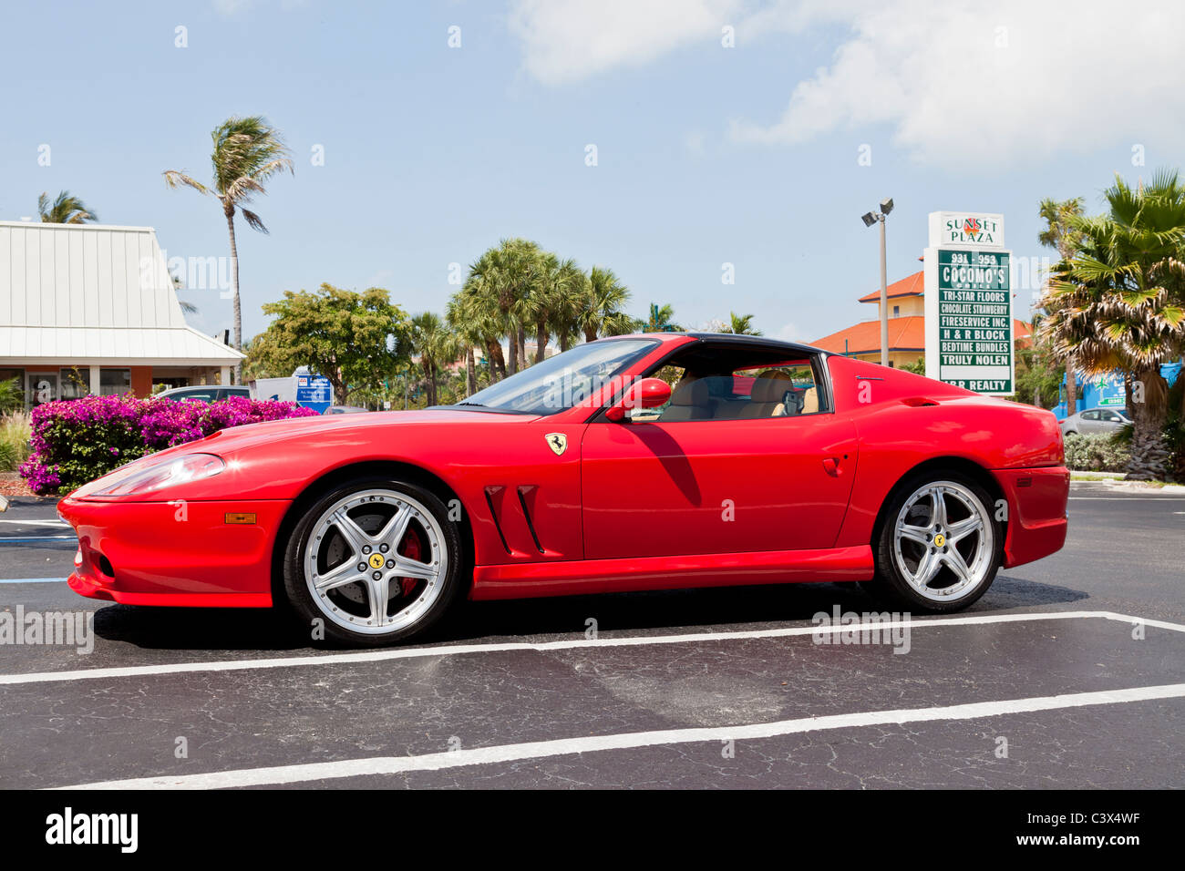 Ferrari 575M Maranello Superamerica Marco Island Florida USA, built 2002 - 2006 Stock Photo