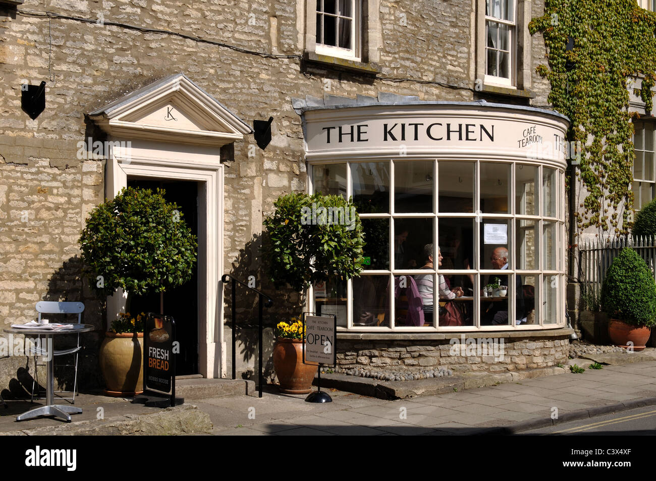 The Kitchen cafe, High Street, Minchinhampton, Gloucestershire, England, UK Stock Photo