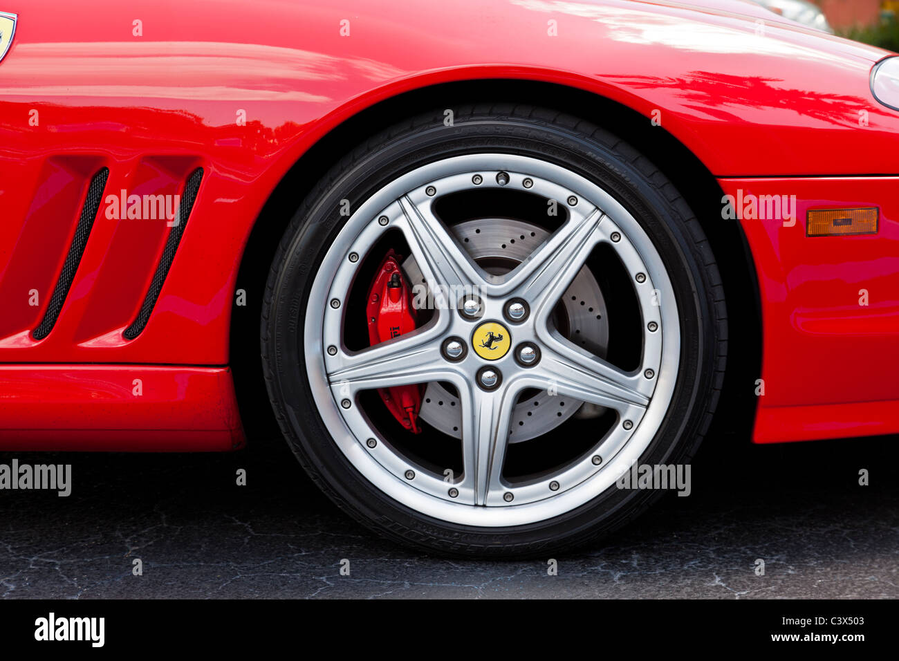 Ferrari 575M Maranello Superamerica Marco Island Florida USA, built 2002 - 2006 Stock Photo
